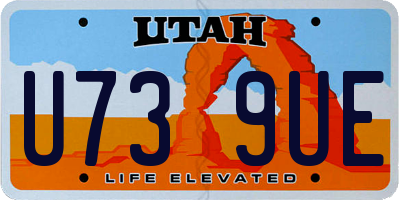 UT license plate U739UE