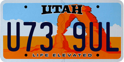 UT license plate U739UL