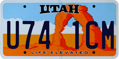 UT license plate U741CM