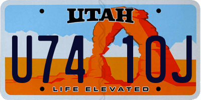 UT license plate U741OJ