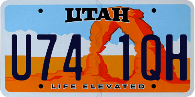 UT license plate U741QH