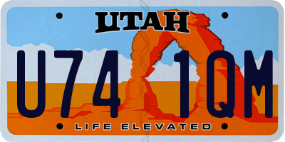 UT license plate U741QM