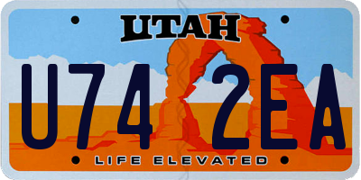 UT license plate U742EA
