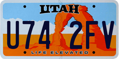 UT license plate U742FV