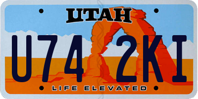 UT license plate U742KI