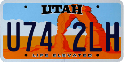 UT license plate U742LH