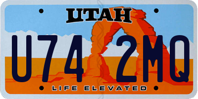 UT license plate U742MQ