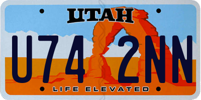 UT license plate U742NN