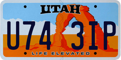 UT license plate U743IP