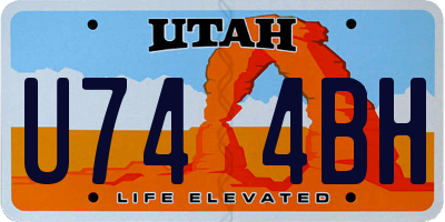UT license plate U744BH