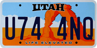 UT license plate U744NQ