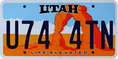 UT license plate U744TN
