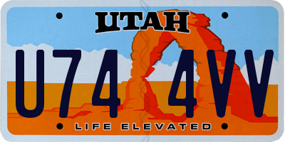 UT license plate U744VV