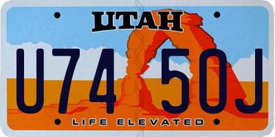 UT license plate U745OJ