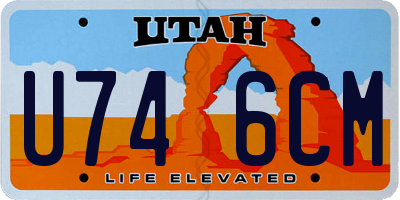 UT license plate U746CM