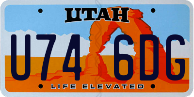 UT license plate U746DG