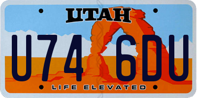 UT license plate U746DU
