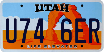UT license plate U746ER