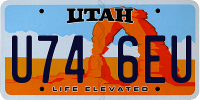 UT license plate U746EU