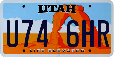 UT license plate U746HR