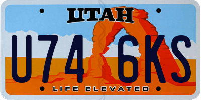 UT license plate U746KS