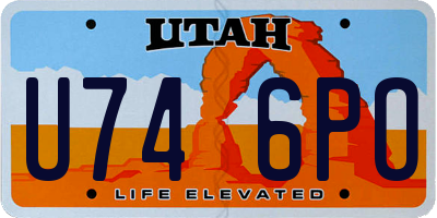 UT license plate U746PO