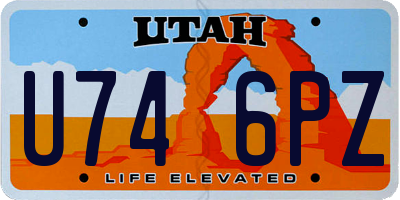 UT license plate U746PZ