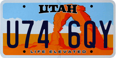 UT license plate U746QY