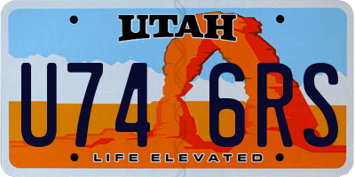 UT license plate U746RS
