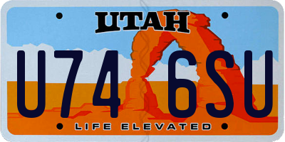 UT license plate U746SU