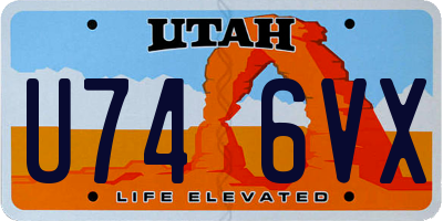 UT license plate U746VX