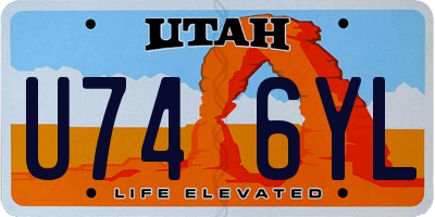 UT license plate U746YL