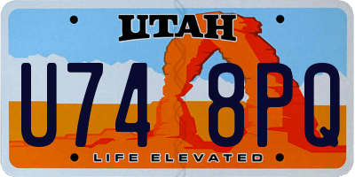 UT license plate U748PQ