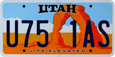 UT license plate U751AS