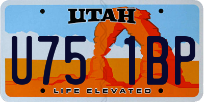 UT license plate U751BP