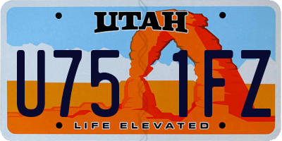 UT license plate U751FZ