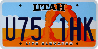 UT license plate U751HK