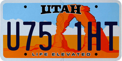 UT license plate U751HT