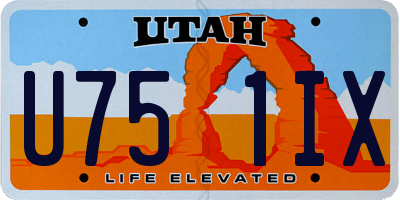 UT license plate U751IX