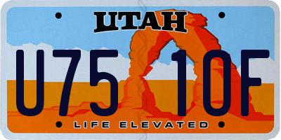 UT license plate U751OF