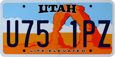 UT license plate U751PZ