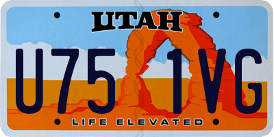UT license plate U751VG