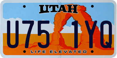 UT license plate U751YQ