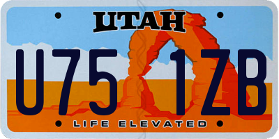 UT license plate U751ZB