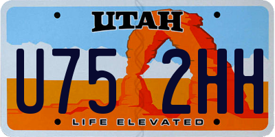 UT license plate U752HH