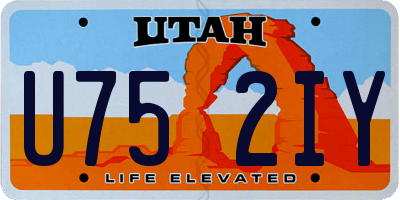 UT license plate U752IY