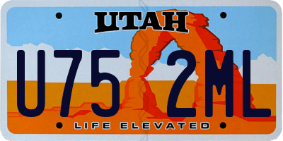 UT license plate U752ML
