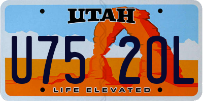 UT license plate U752OL