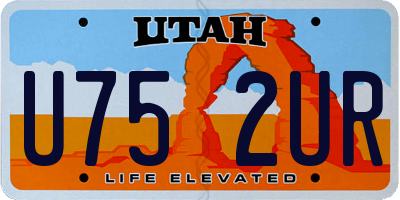 UT license plate U752UR
