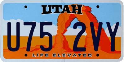 UT license plate U752VY